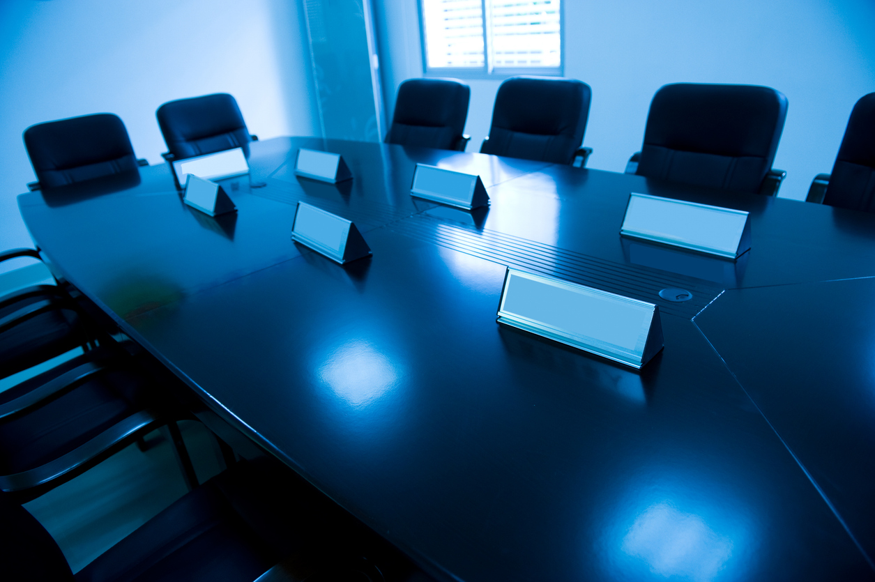 Board room chairs and table.